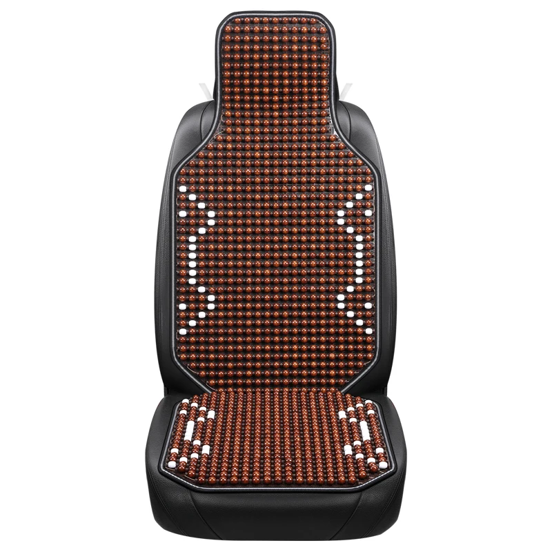 Summer wooden beadwire ventilation car lumbar cushion mesh breathable back cushion bamboo wire massage waist pad lumba