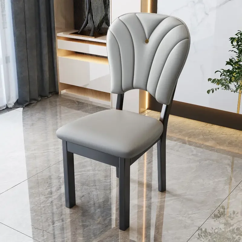 Wooden Accent Dining Chairs Modern Living Room Nordic Dining Chairs Restaurant Kitchen Sedie Pranzo Moderne Home Furniture