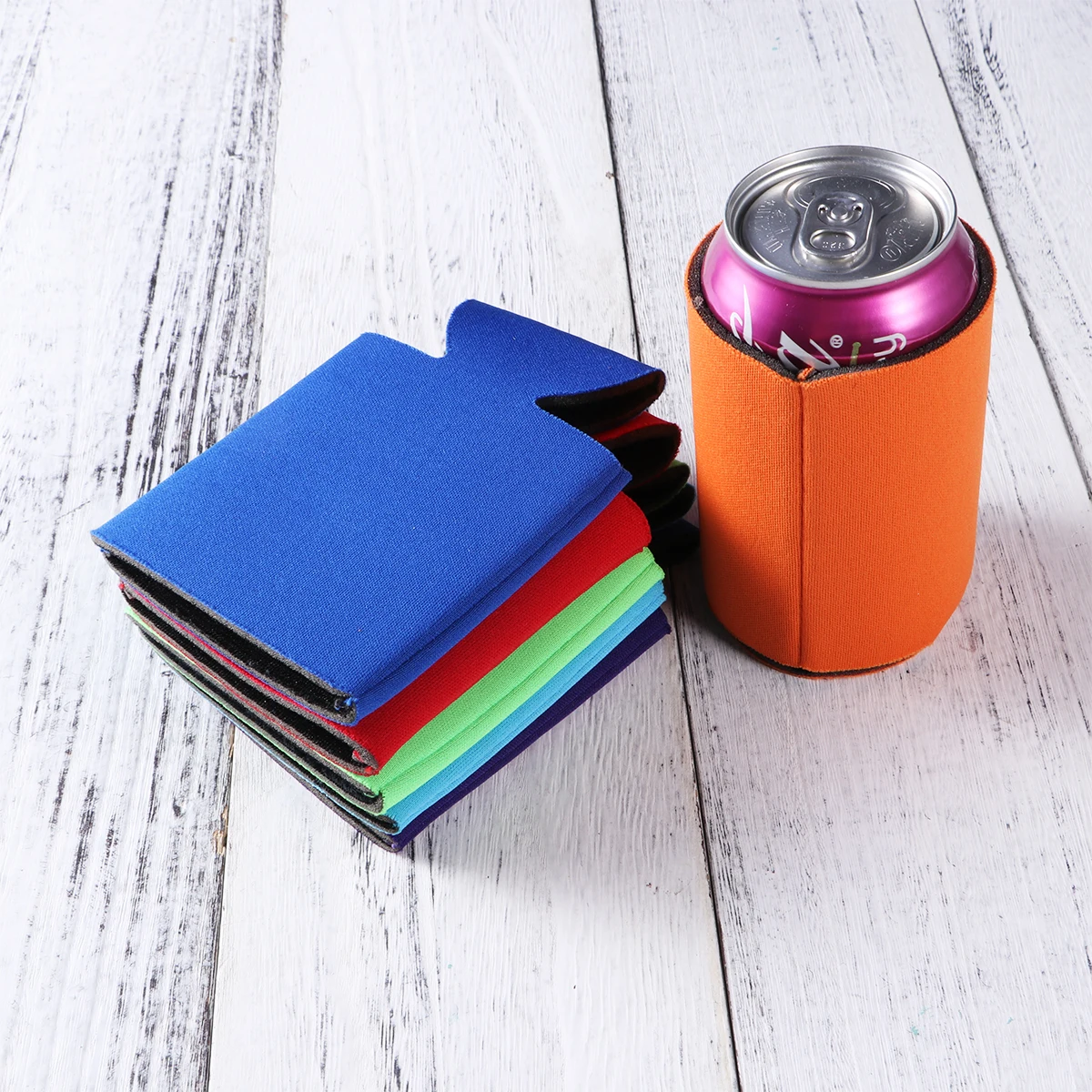 

10pcs Can Sleeve Coolers Beer Beverage Thermal Holders For Camping Parties Picnics Outdoors Blank Insulated Drink Covers