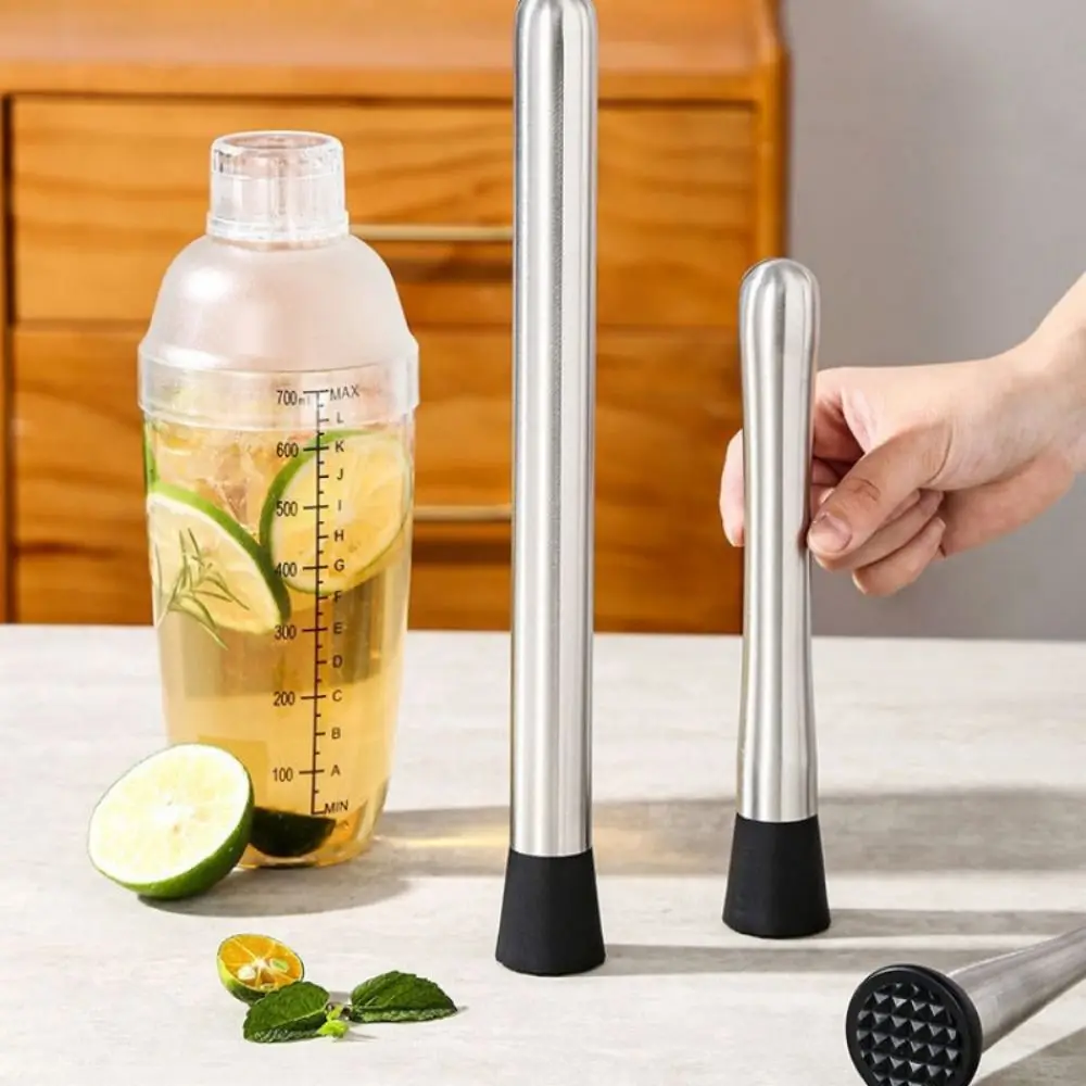 

Creative Crushing Ice Hammer Long Handle Stainless Steel Fruit Tea Pounding Stick Labor-saving Easy To Clean Ice Crusher