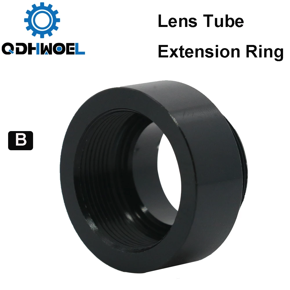 Imagem -03 - Anel de Extensão de Tubo Qdhwoel Co2 O.d.25 mm Tubo de Lente para Lente D20 F63.5 mm 127 mm para Máquina de Corte a Laser Co2