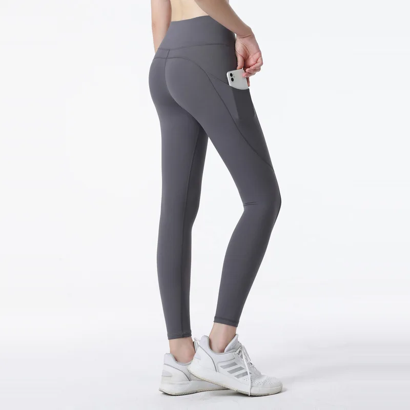 

Women's Bare Feel Yoga Pants High Waist Hip Lift Outdoor Fitness Pants Tight Running Training Sports Leggings