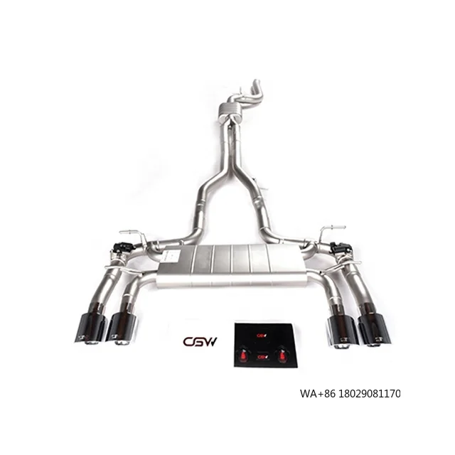 

Самый модный дизайн: высокопроизводительный глушитель с электроклапаном и дистанционным управлением для F 2.0t Quad Tips MY 2019