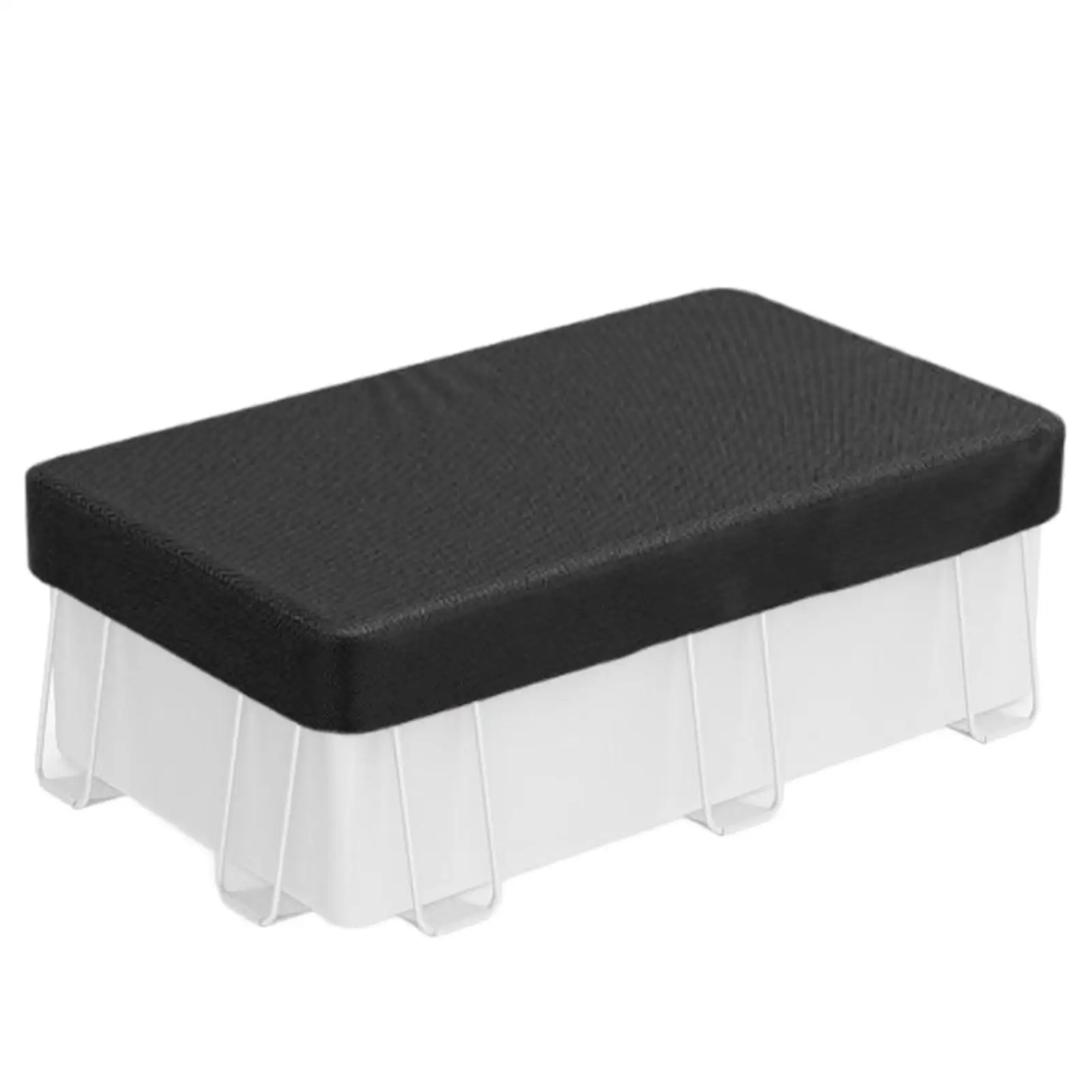 Rectangular Pool Cover Windproof Waterproof Pool Tank Cover For Outdoor Backyard Garden Winter Home Summer Vacation Lawn