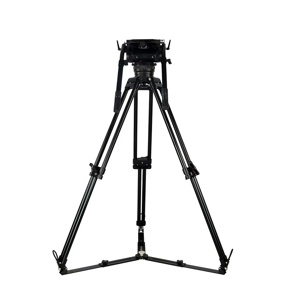 Jiepai V90 Professional EFP Channel Broadcast CCTV Heavy Duty 100KG Loading Video Aluminum Tripod With Fluid Head