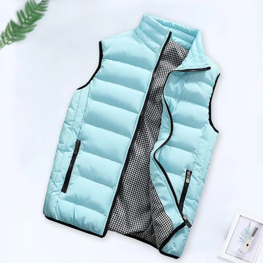 2024 Autumn Winter New Men Cotton Vest Jacket Solid Color Sleeveless Down Waistcoat Jacket Male Casual Vest Coat Large Size 3XL