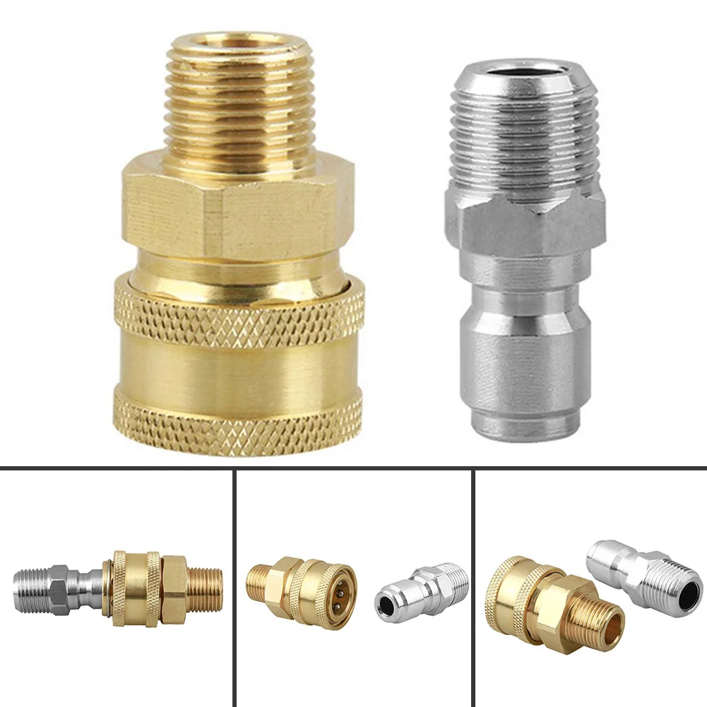 

Connector Coupling Adapter Quick Connect Replace Parts Replacement Set Threaded Fitting Foam Tank High Pressure