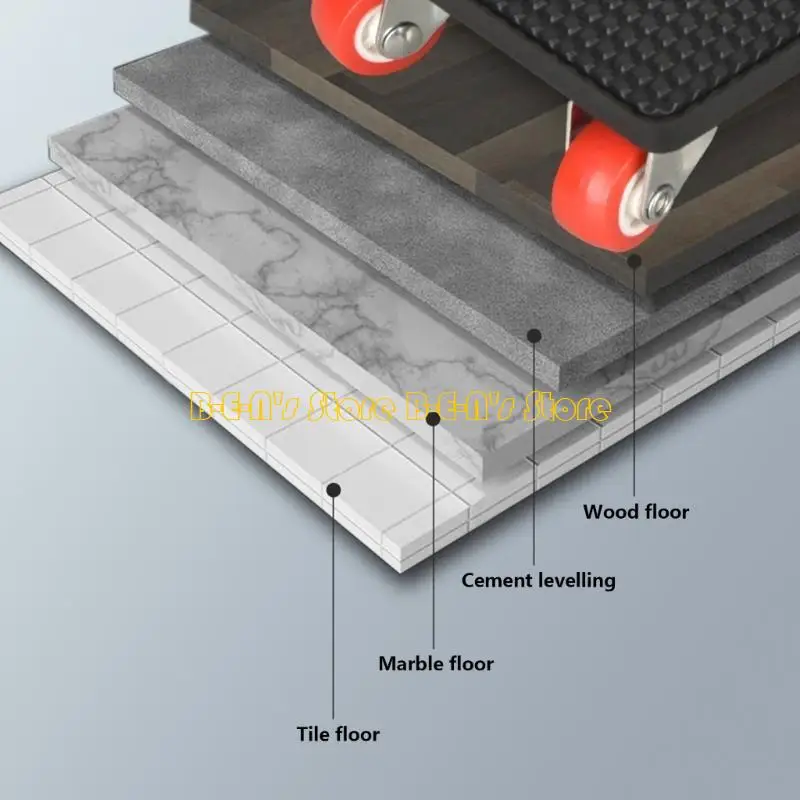 Y1AD Furniture Moving Tool 360 Degree Rotatable Space Management 500kg Capacity For Large Items Equipment Safe Floor Handling