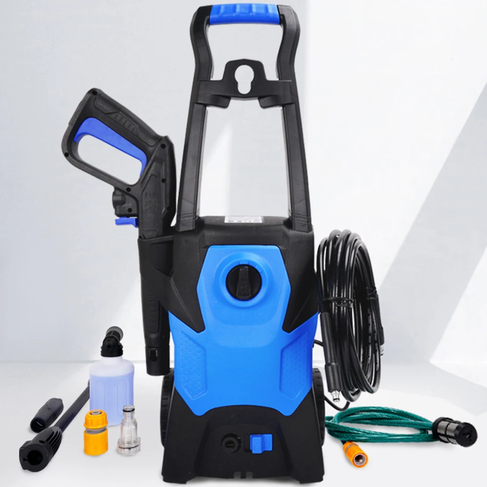 Vehicle mounted high-pressure car wash machine Portable household cleaning machine 1400W high-pressure water gun 120bar 6L/min