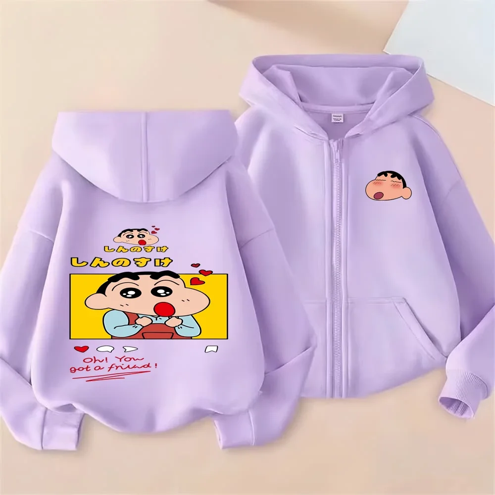 

Shin-chan Themed Kids Hoodie Casual Spring Jacket Fashion Children's Wear