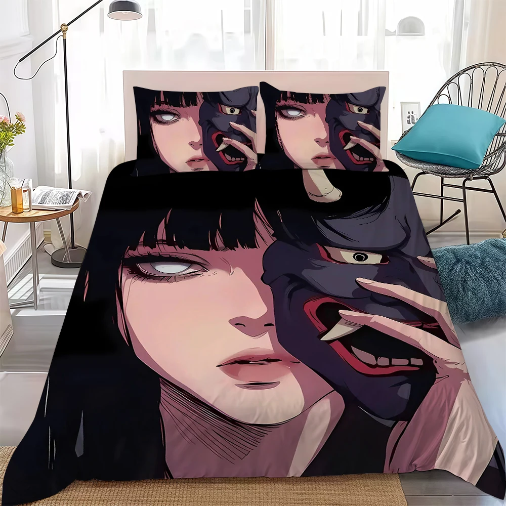H-Hinata Hyuga Duvet Cover Set Home Style Bedding Soft Laundry Cotton Bed 3 Piece Set Student Dormitory Gift