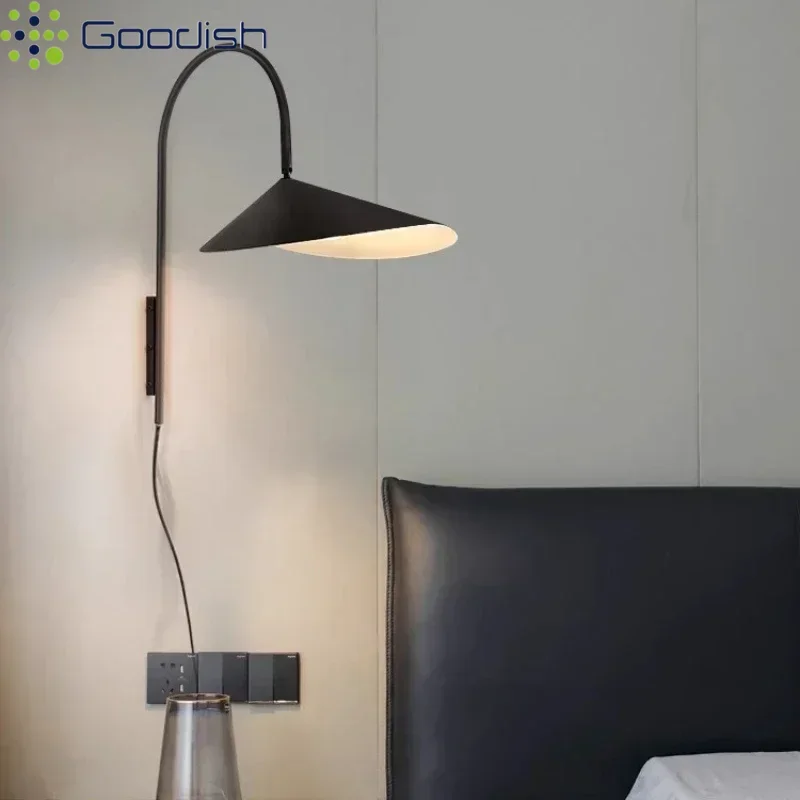 Minimalistische Aluminium-Hutlampen Stilvolle Mode-Kunst Kreative Glanz-E27-Leuchten LED-Wandlampen für Schlafzimmer Heimdekoration Kronleuchter