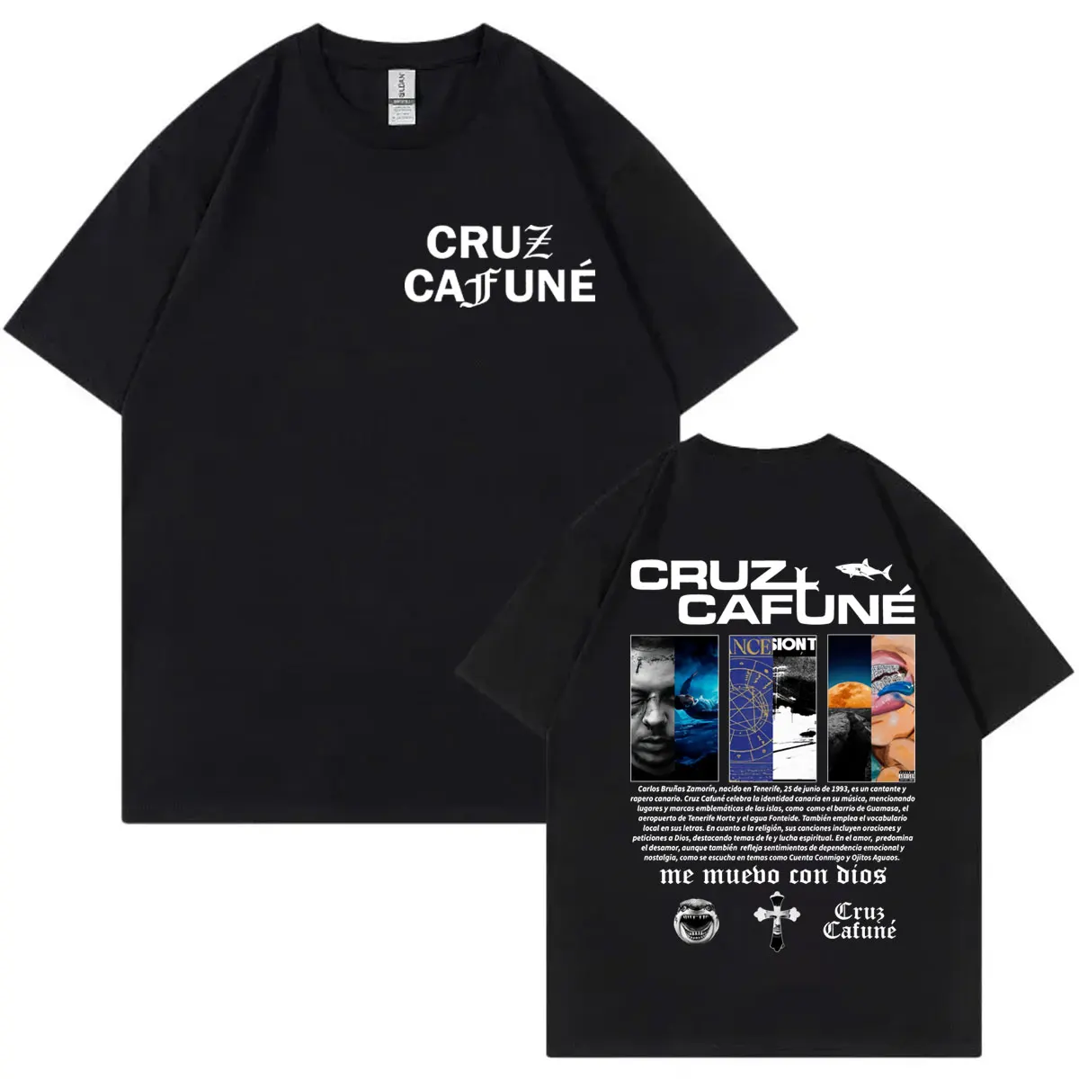 Rapper Cruz Cafune Album Merch T-shirt Harajuku Hip Hop Clothing Short Sleeve T Shirts Men Women Casual Fashion Cotton T-shirts