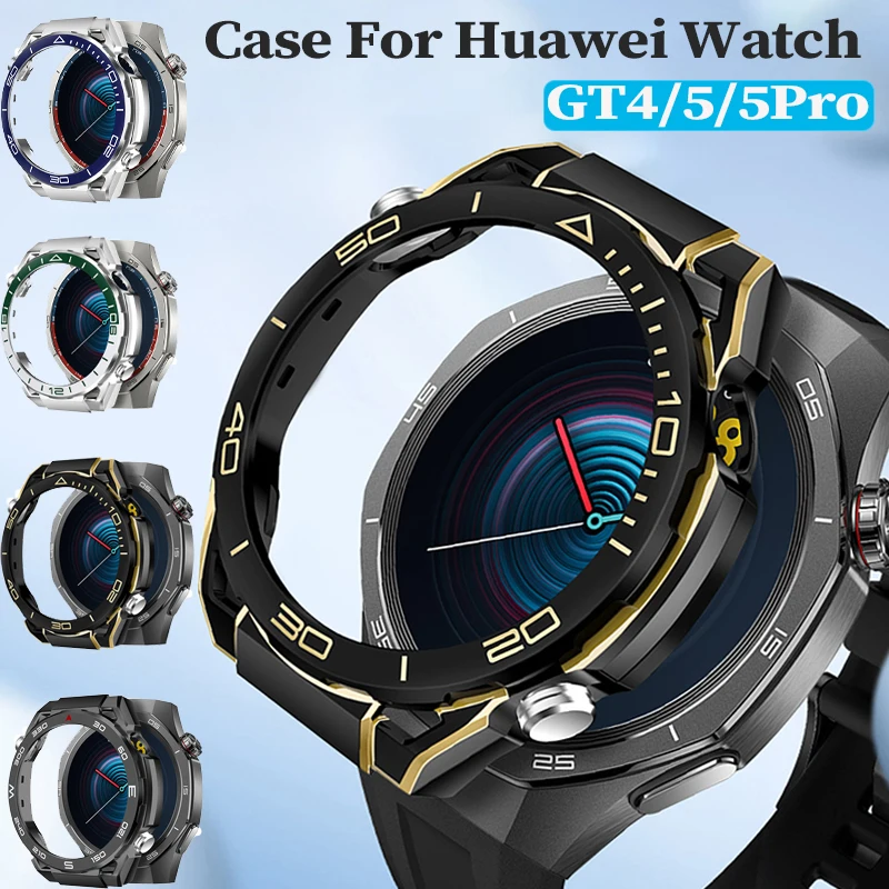 

Чехол для Huawei Watch GT 5-5Pro GT4 46 мм, аксессуары для умных часов, весы, жесткий чехол из ПК, бампер, защитный чехол для часов Huawei GT5