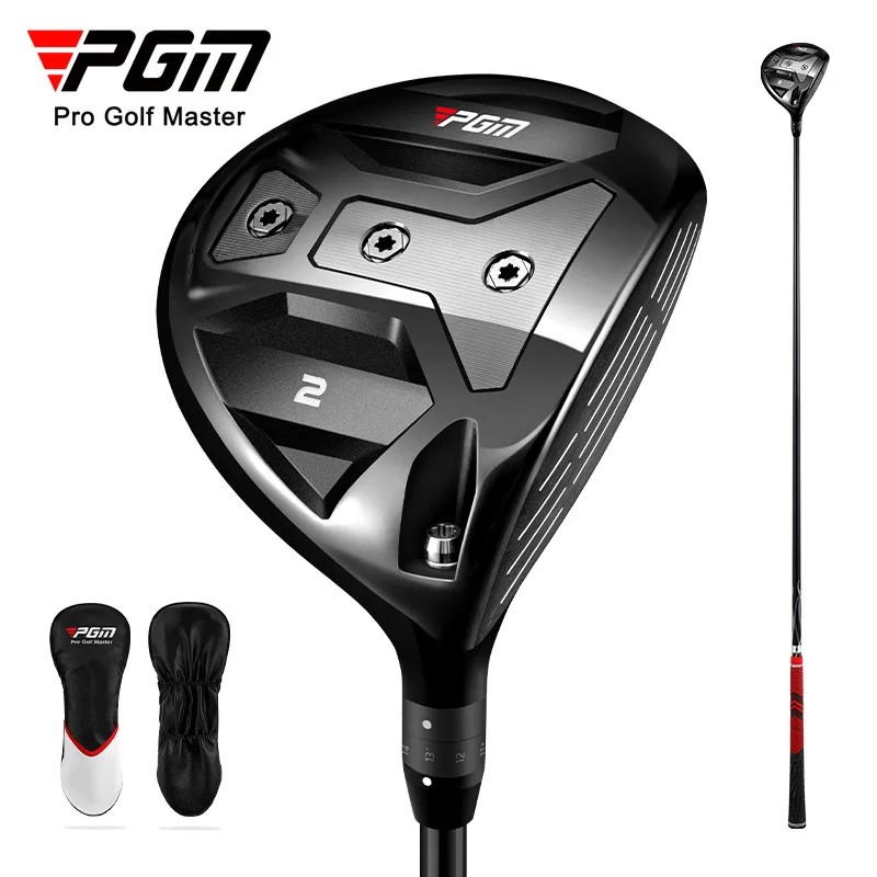 PGM Adjustable Angle Carbon Fiber Titanium Golf Clubs Men's Right-hand Second Wood No. 2 Driver High Rebound