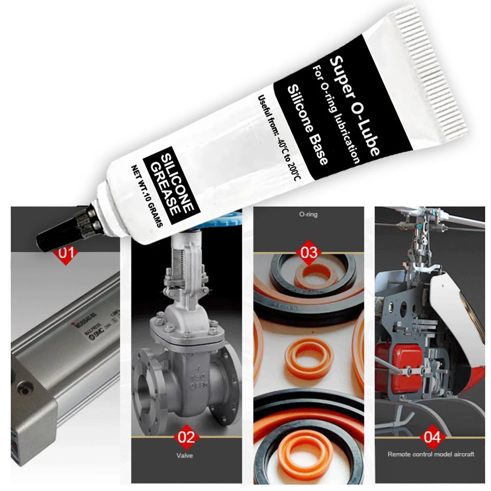 3/5/10 قطعة 10 جرام سيليكون الشحوم زيوت التشحيم تحسين المنزل الأجهزة مقاوم للماء سوبر O-lube O ماكينة القهوة تزييت