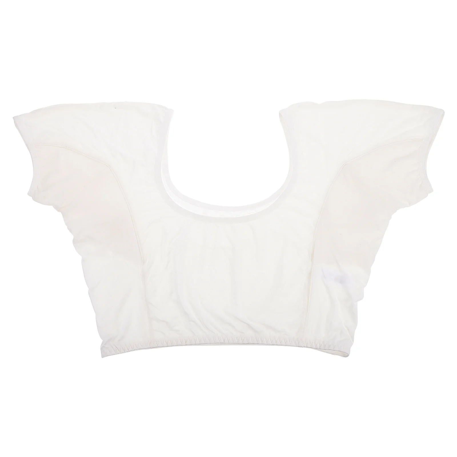 

1pc Cotton Underwear Vest For Women Sweat Absorbent Armpit Reusable Lady Underarm Vest Summer Outdoor Workout