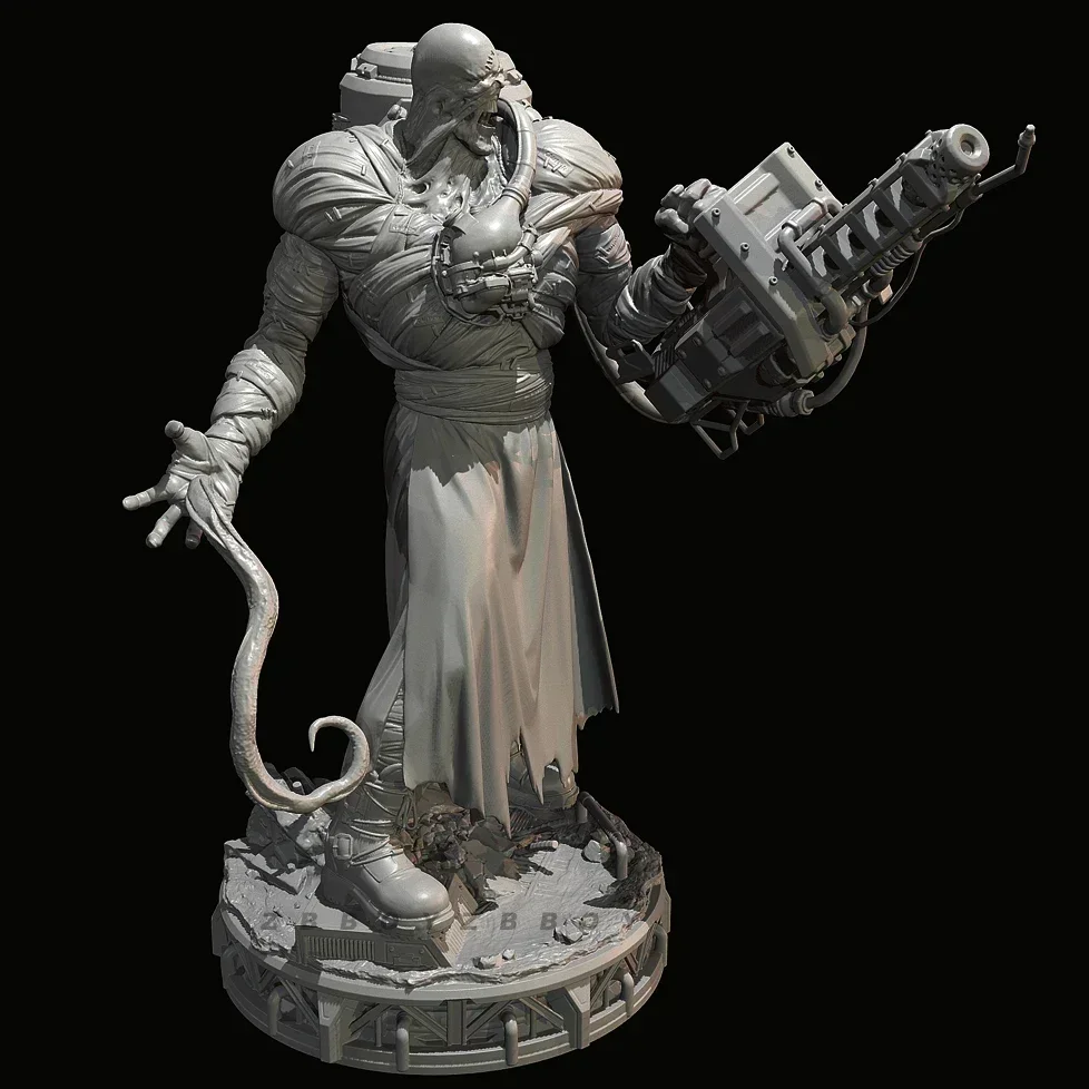 

The height of man 55mm 75mm 95mm Resin model kits colorless and self-assembled（3D Printing）TD-7039/3D