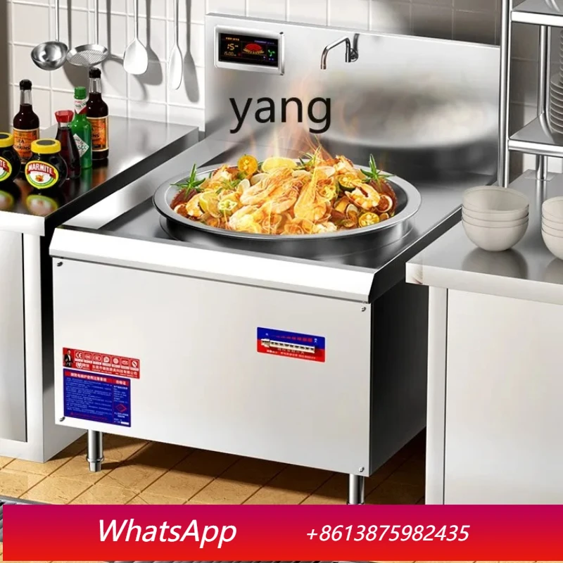 

cQ commercial induction cooker high power 15KW large pot stove school canteen factory electric frying stove