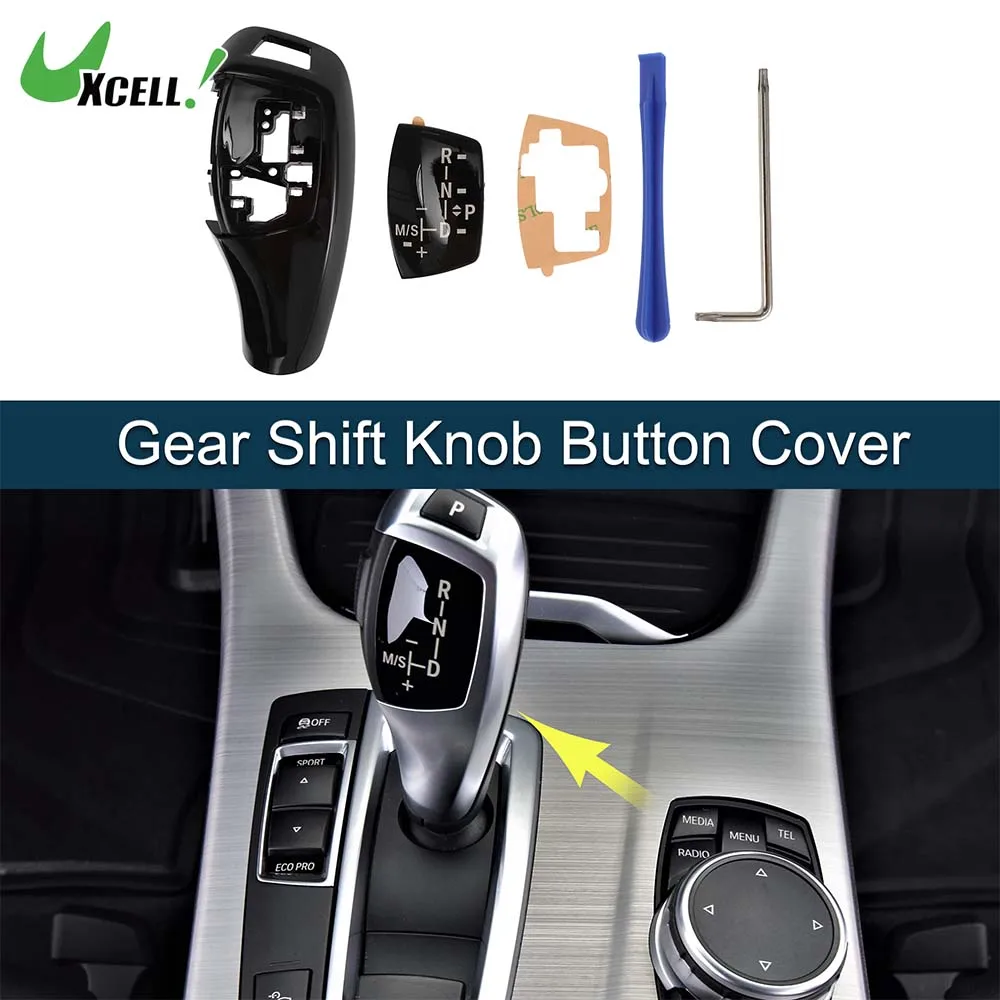 

UXCELL крышка кнопки переключения передач для BMW 1'F20 F21, черная центральная консоль, 1 комплект