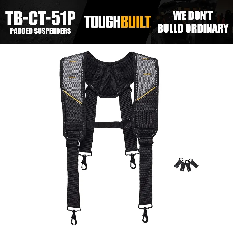 ToughBuilt TB-CT-51P Padded Suspenders Tool Accessories