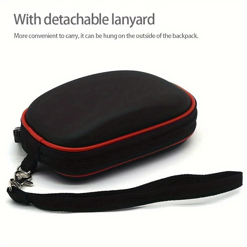 1pc Black Mouse Case Hard Shell EVA Protective Carrying Bag Travel Bag for Macbook Magic Mouse 2 and Magic Mouse 1