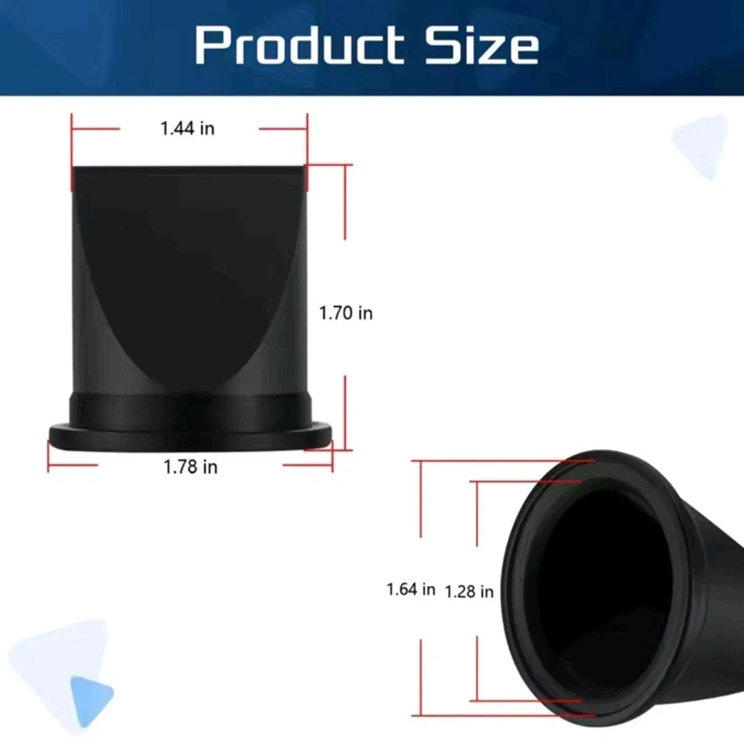 4PCS/Set Duckbill Valve 1-1/2” Kit For SeaLand Dometic Kit For VacuFlush 385310076 Duckbill Valve Black Replacement Accessories