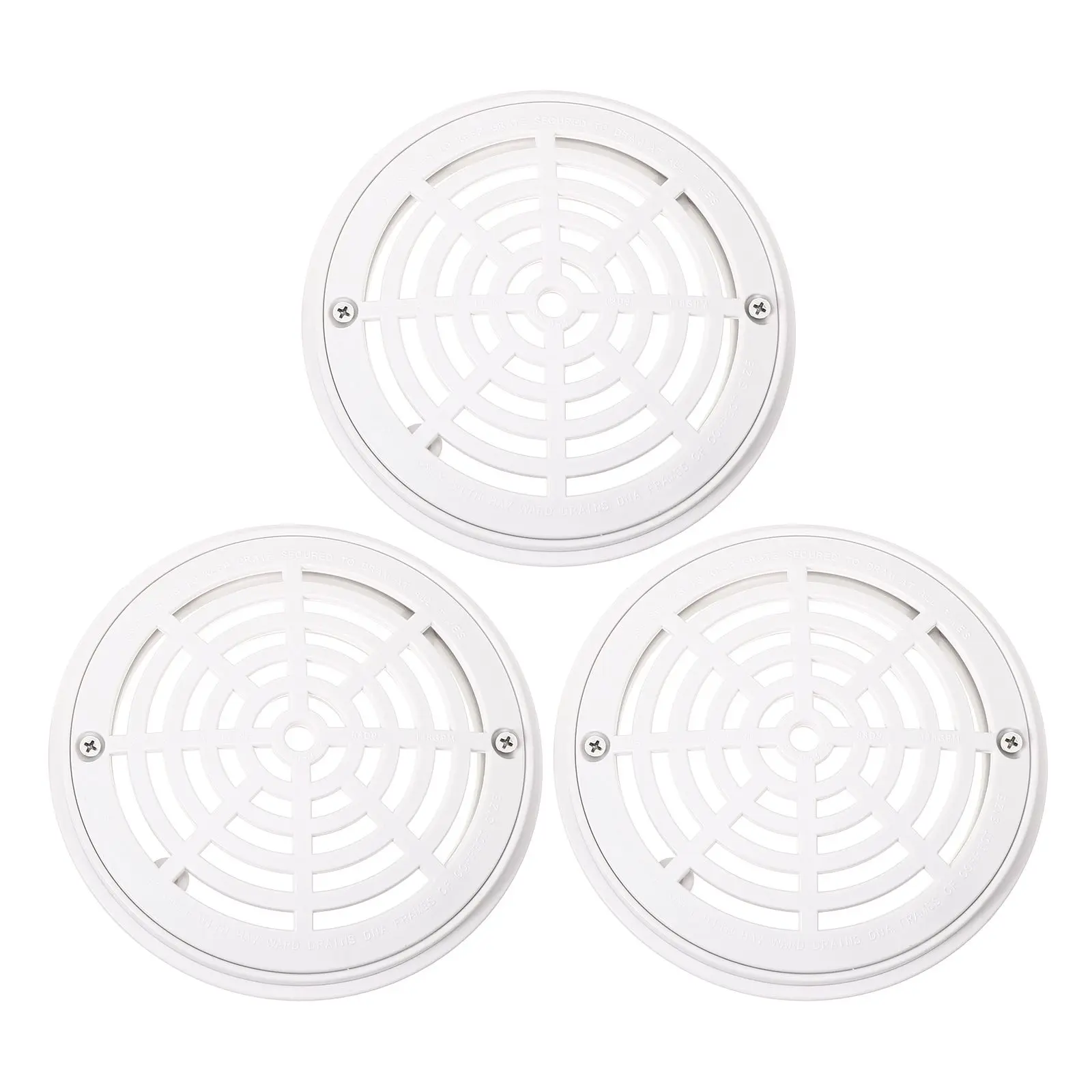 3 pezzi Accessori per scarico a pavimento per piscina Raccordo per drenaggio efficiente Copertura base per perdite a terra per piscina spa liscia