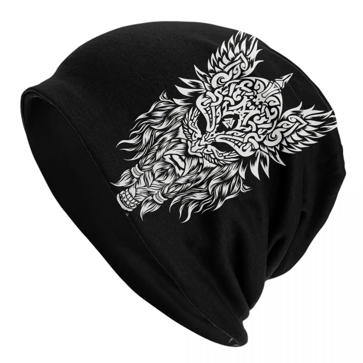 Bonnet Hats Viking Men Thin Skullies Beanies Hat Odin Viking God Cap Street Caps