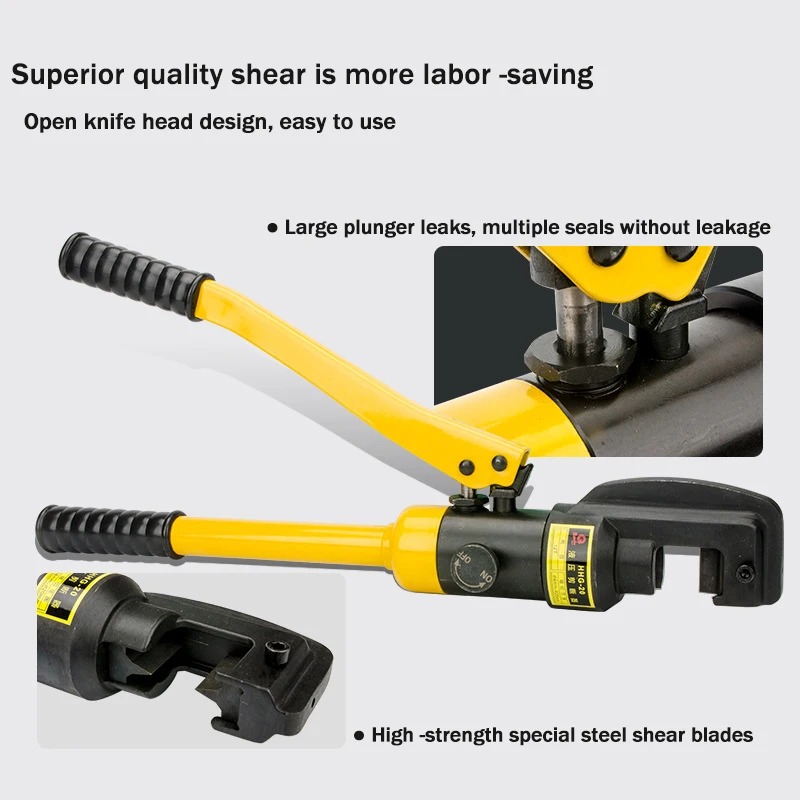 Manual Hydraulic Rebar Cutter Clamp Portable 6/8/10/16T reinforced cutting pliers threaded steel cutting knife Hydraulic plier