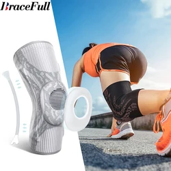1Pcs Knee Brace Compression Knee Sleeves Gel Pad Support & Side Stabilizers for Knee Pain,Meniscus Tear, Joint Pain Relief ACL