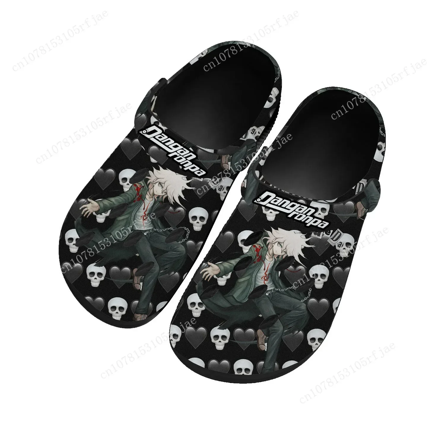 

Cartoon Game Danganronpa Komaeda Movie Home Clogs Men Women Teenager Tailor Made Water Shoes Garden Beach Hole Slippers Sandals