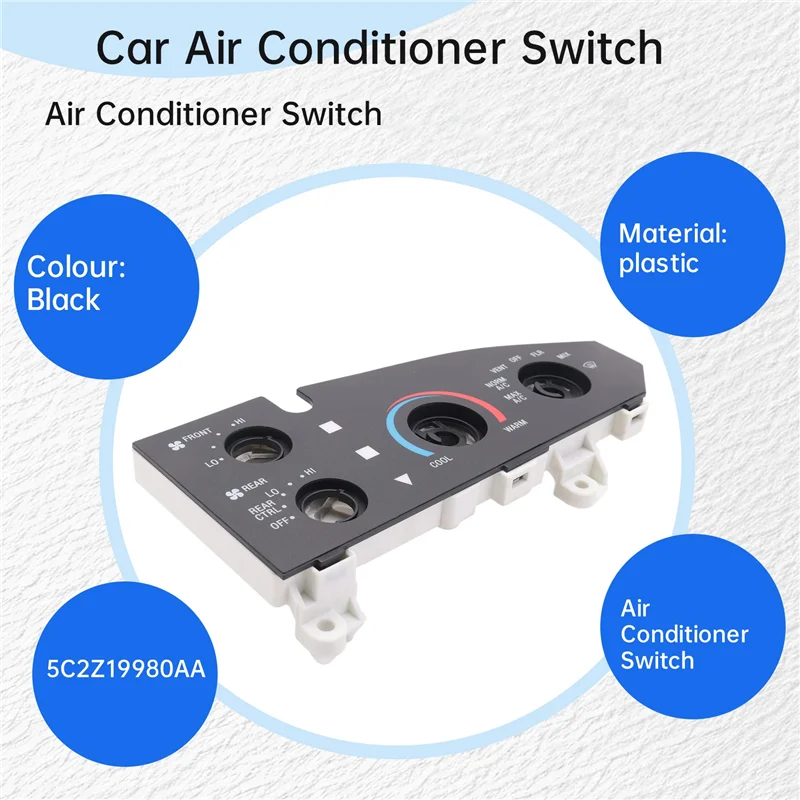 

High Quality Car Control Assy Air Conditioner Switch For Ford E150 E250 E350 Super Duty 2005-2021 LHD Dash Control Unit 5C2Z-199