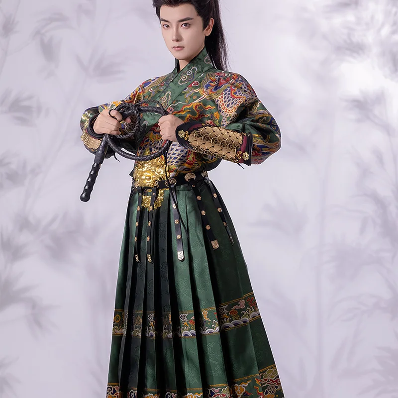 

Ming Flying Fish Suit Dynasty Hanfu Men's and Women's Same Style Embroidered Knife Stickers inside Drag Daming Jinyiwei Clothing