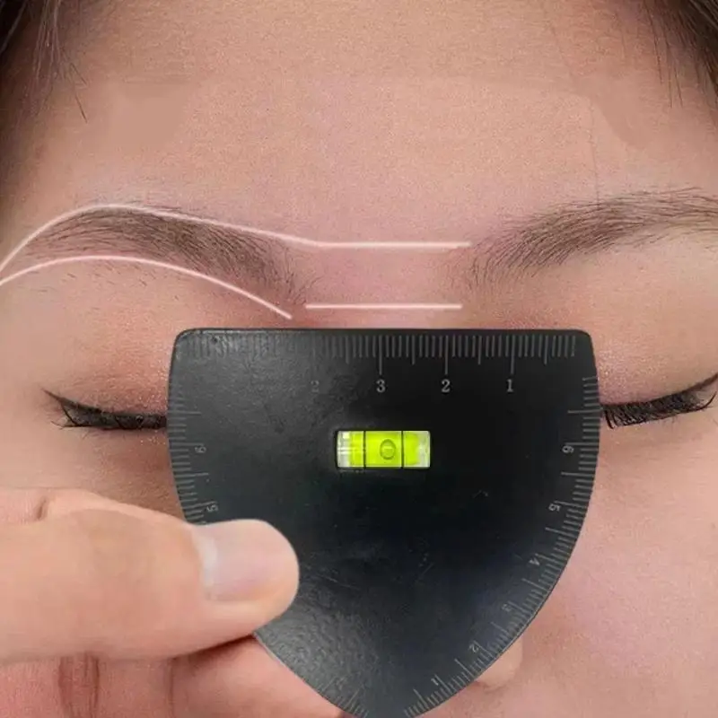 Desenho rápido sobrancelha design régua microblading ferramenta de mapeamento moldar maquiagem permanente desenho guia régua tatuagem suprimentos reutilização