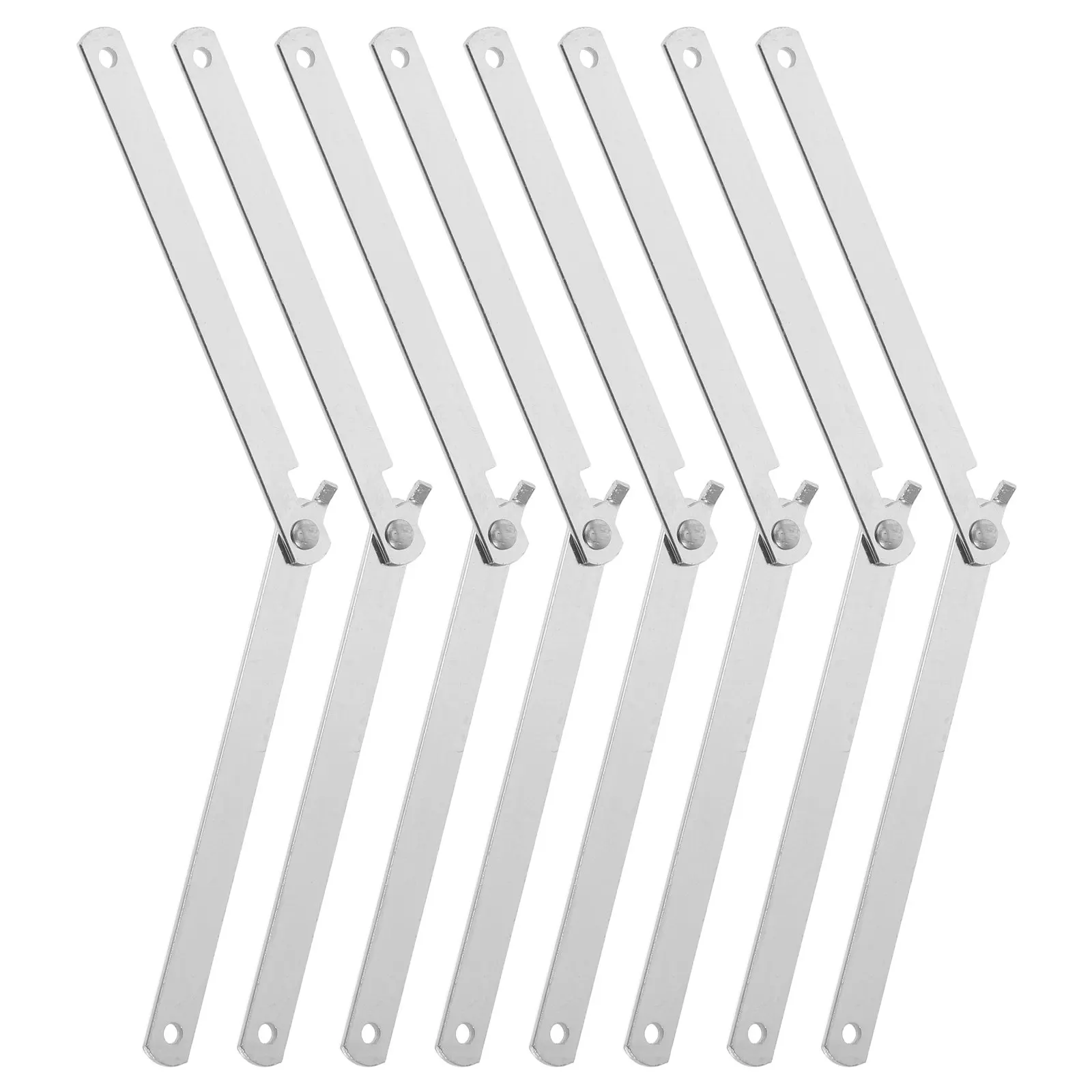 8pcs Adjustable Telescopic Folding Door Hardware Kit with Cabinet Support Rod and Foldable Pull Handle