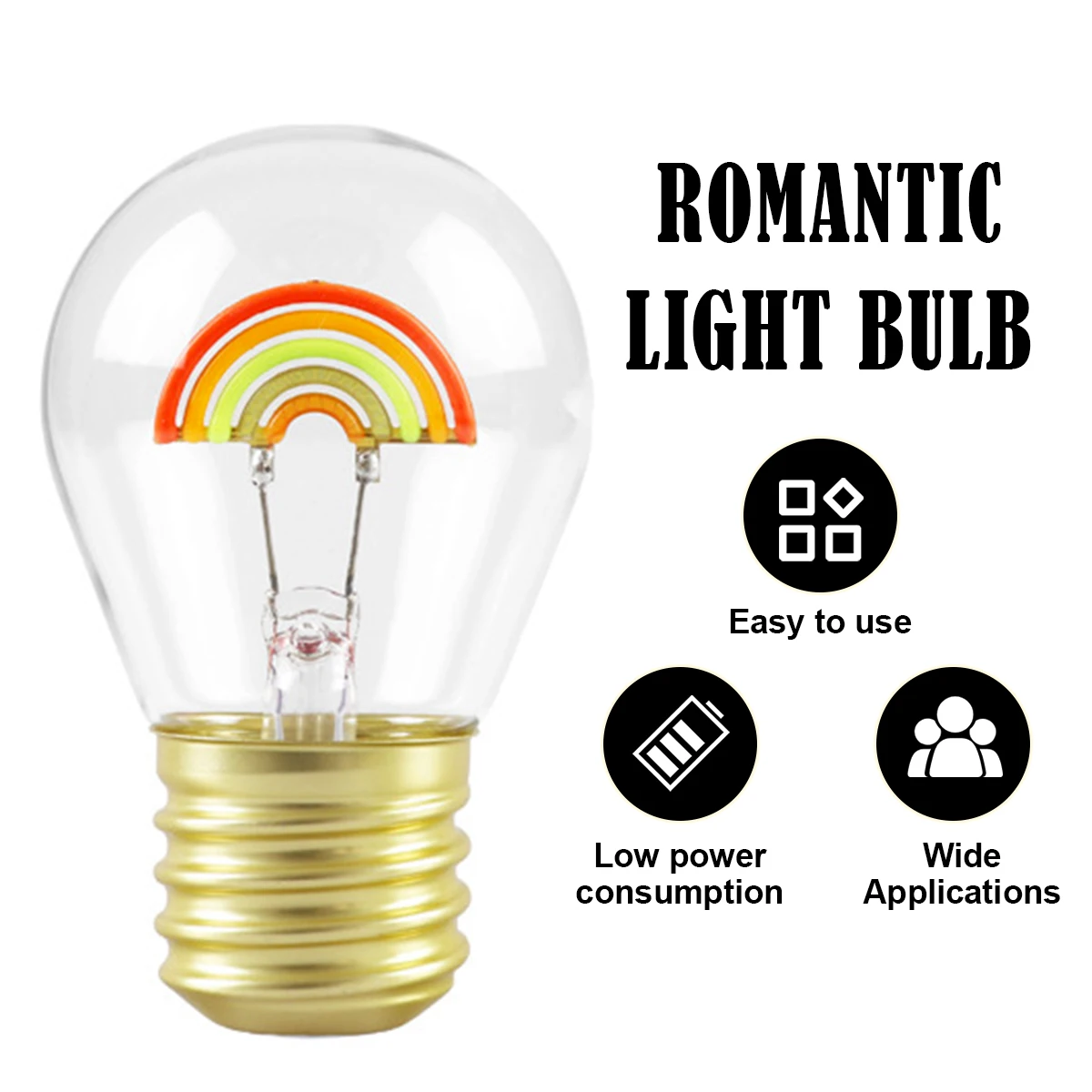 Fun Edison Creative Light Bulb Rechargeable Cool-shape Lamp Led Lighting Rainbow Bulbs Colorful Energy-saving 5v Flower Portable