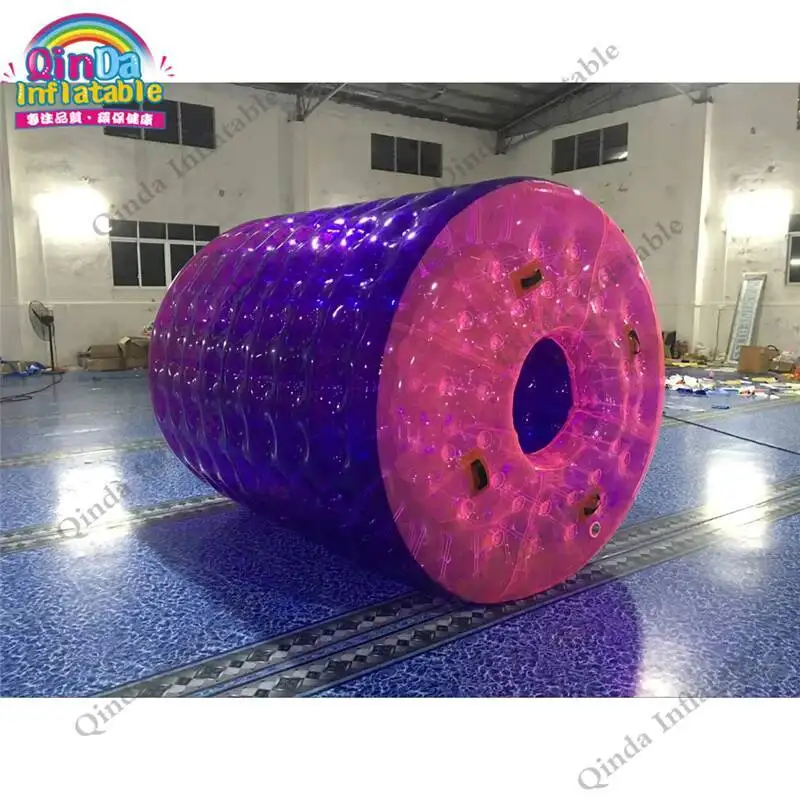 Promotional Custom Inflatable Water Wheel , Pool Inflatable Water Roller Ball For Sale