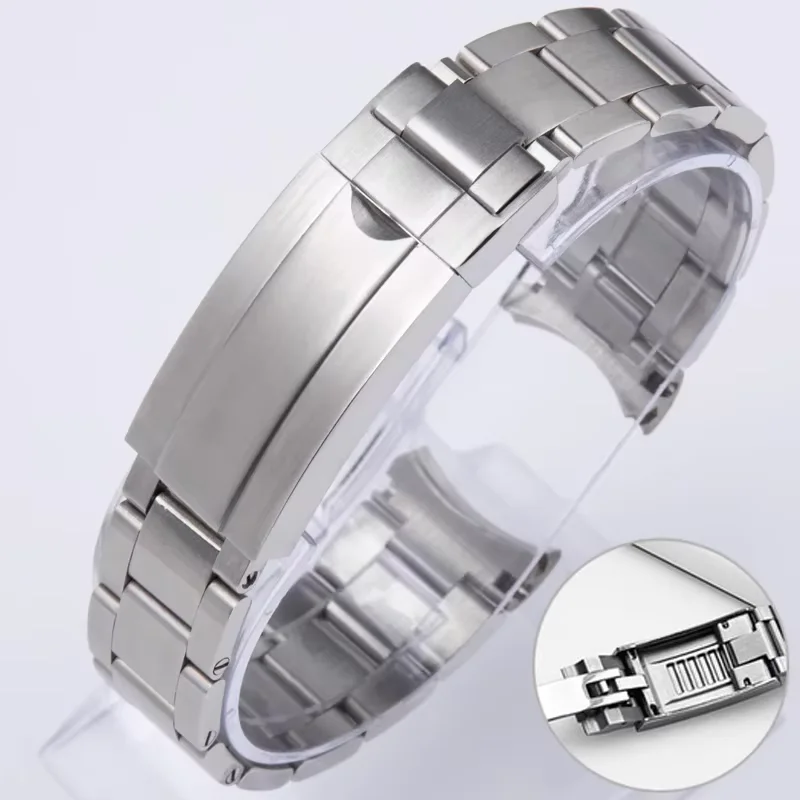 

Ремешки для часов 20 мм 904L для Rolex SUB DAYTONA NH35 NH36, мужской ремешок с застежкой Glide Lock, браслет для часов из цельной нержавеющей стали