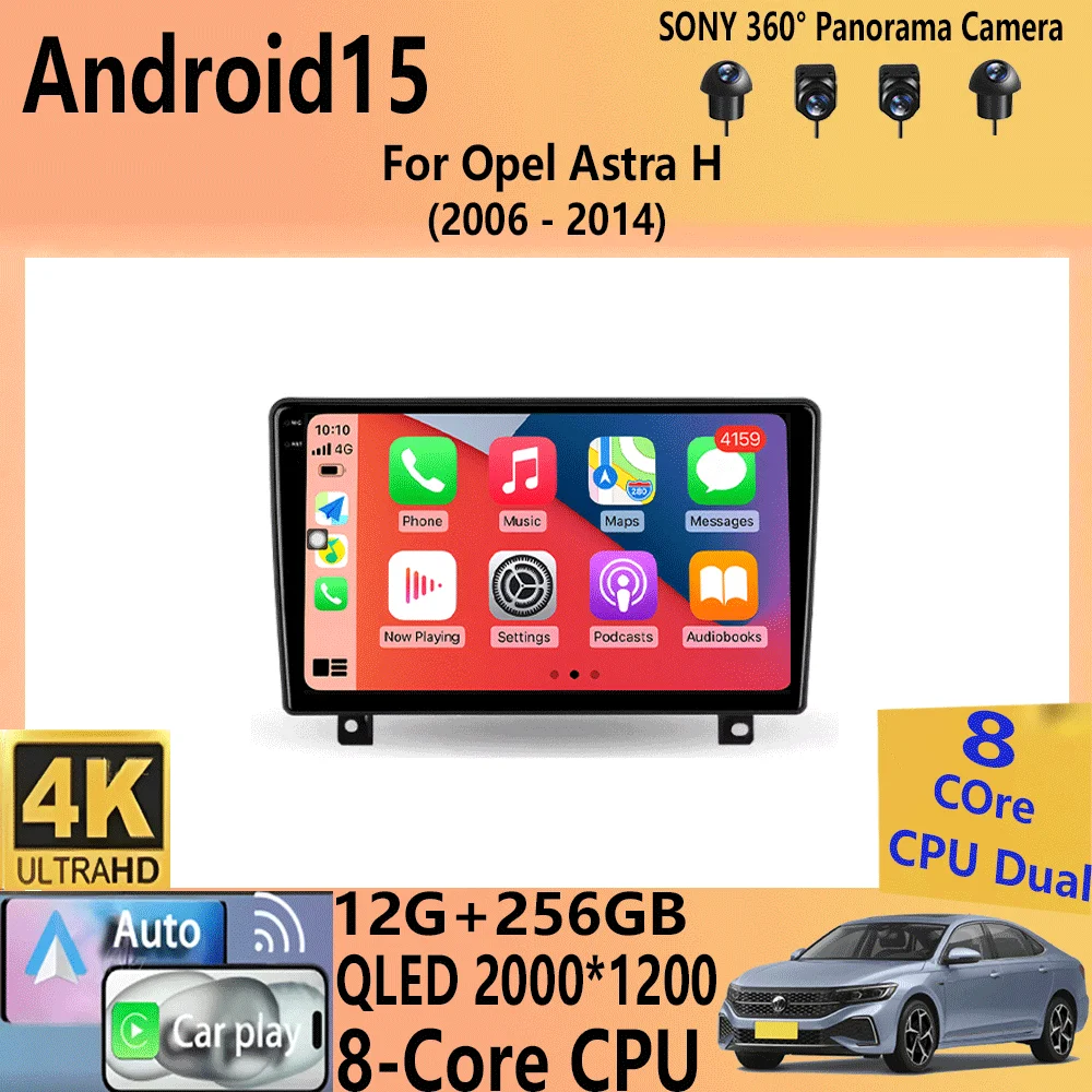 

Android 15 Car radio For Opel Astra H 2006 - 2014 player Multimedia navigation stereo GPS No 2din 2 din dvd