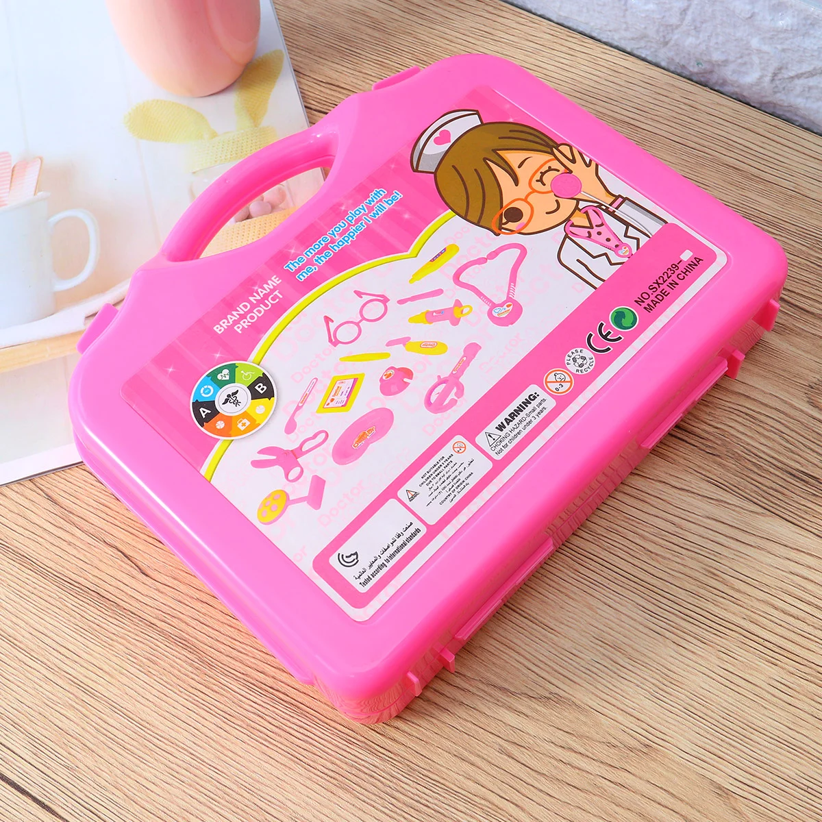 Children's Little Doctor Toy Set Tool Kits Pretend Play Toy Role Play Sets Medical Stethoscope Toys with Suitcase for Kids