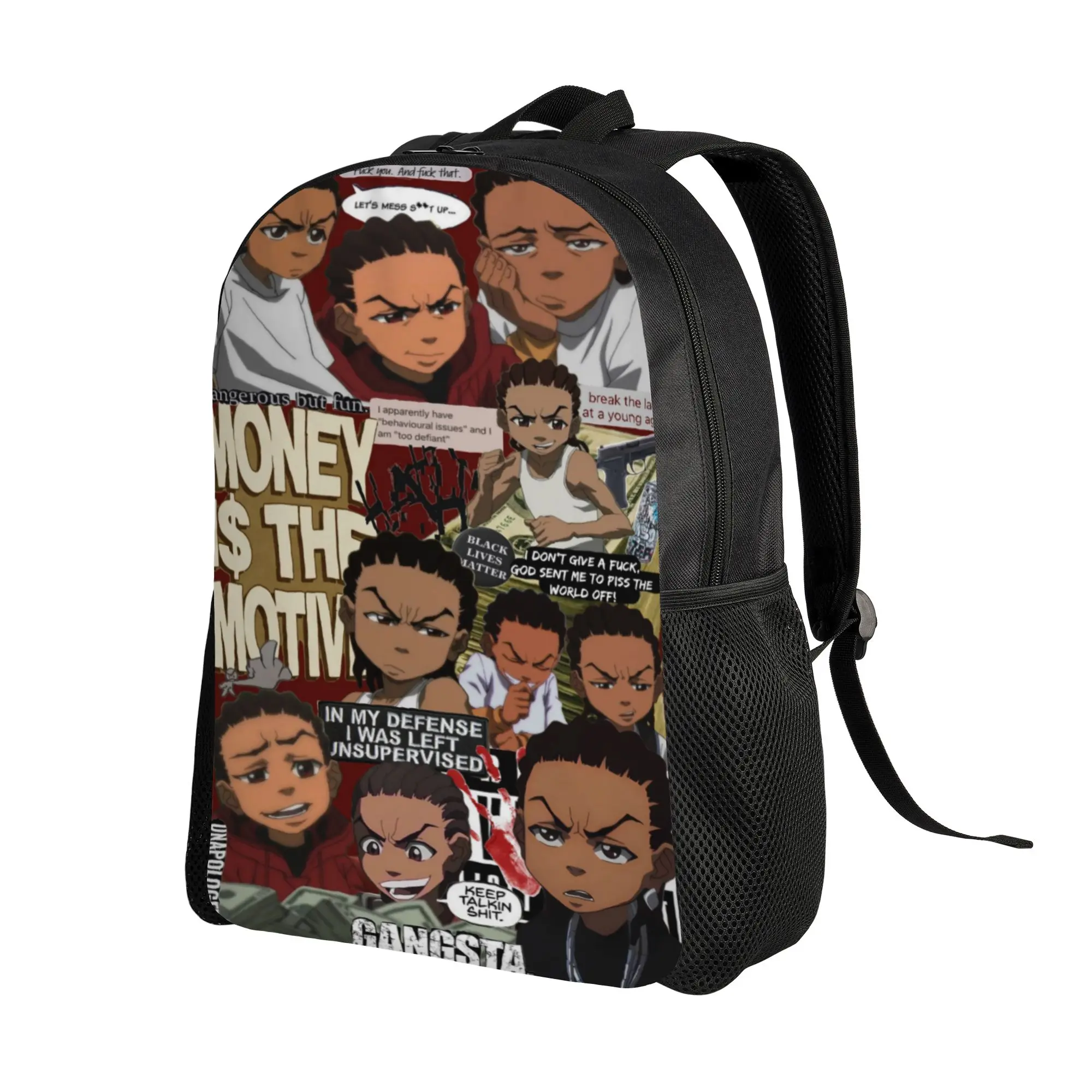 Back to school season This year's new style Trendy Favorite The Boondocks Bookbag  Unisex Multi-Function Backpack