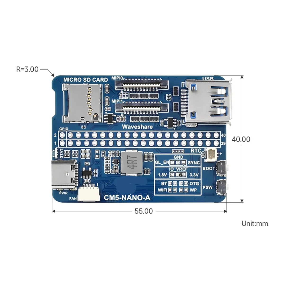 

M85K, новинка для CM5 Mini Base IO Board NANO A, разработка для вычислительного модуля 5 для CM5-NANO-A