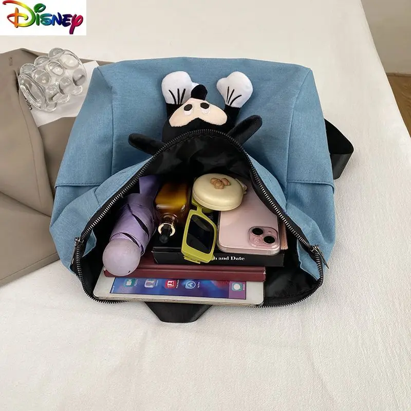 Disney Fashion Large Capacity Backpack Student Simple, Sweet, Large Capacity Cute Cartoon Mickey Versatile Backpack