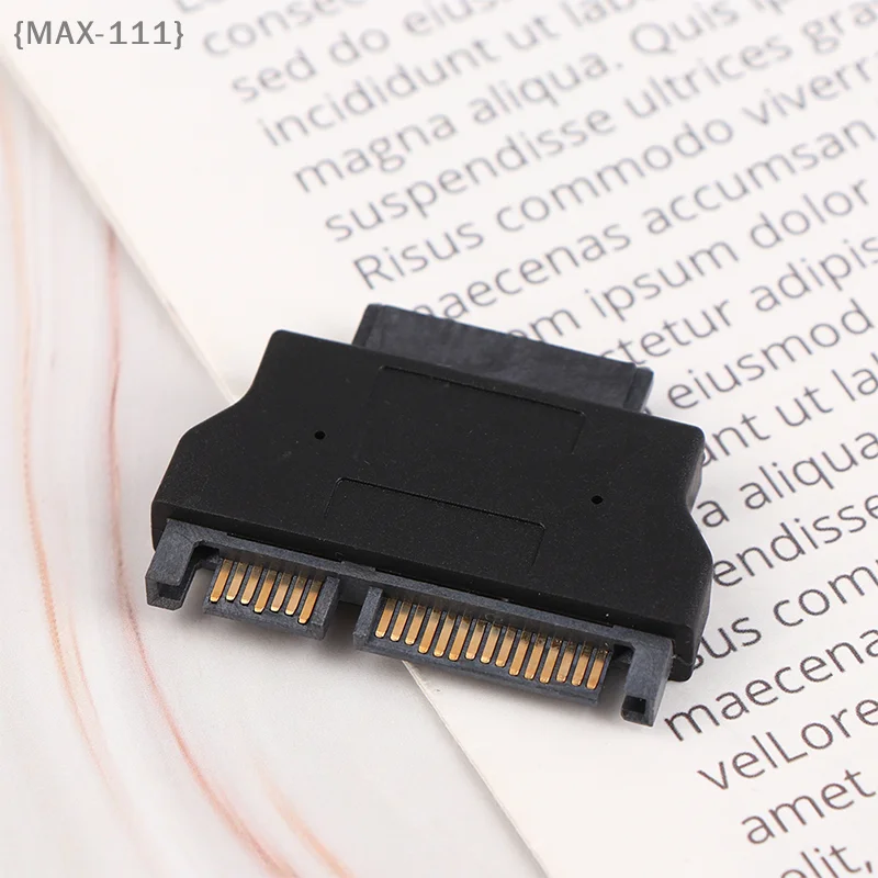 【F2-MAX111】1Pc Slimline Adapter For SATA ATA 7+15 Serial 22Pin Male To Slim SATA 7+6 13Pin Female Adapter Electronic Accessories