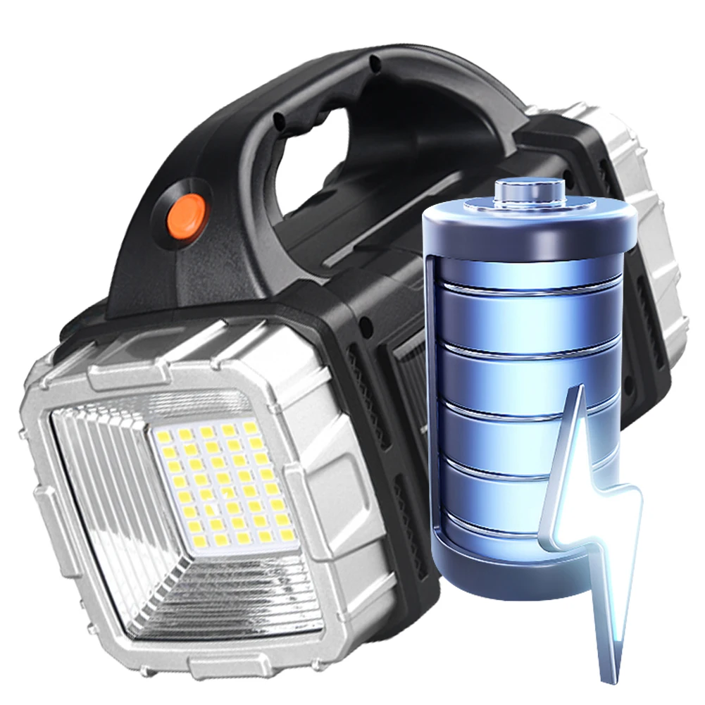 

Мощный светодиодный фонарик USB перезаряжаемый мощный прожектор на солнечной энергии Power Bank фонарик для кемпинга для тактического кемпинга и пешего туризма