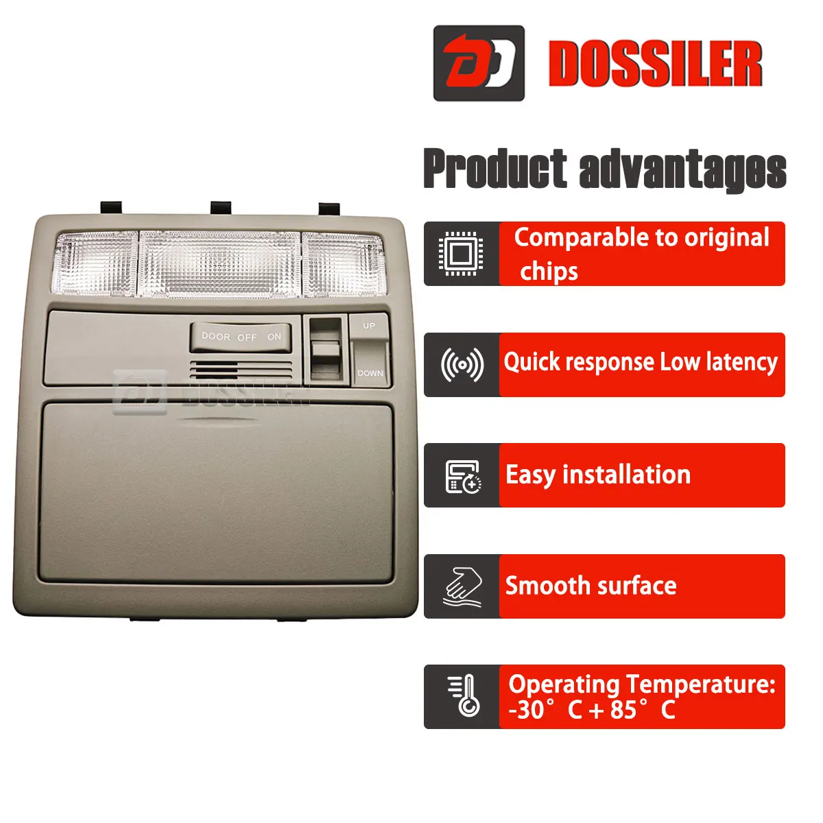 63650-33221 Dossiler new car Front Reading Light switch For Toyota Camry Aurion2007 2008 2009 2010 2011 Indoor Light 63650-33271
