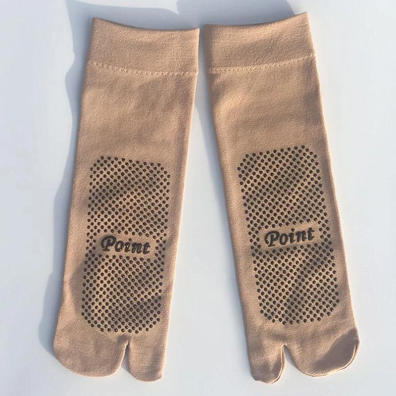 

Womens Winter Thicken Warm Thermal Socks Seamless Solid Color Toe Separator Non-Slip Floor Sleeping 15UB