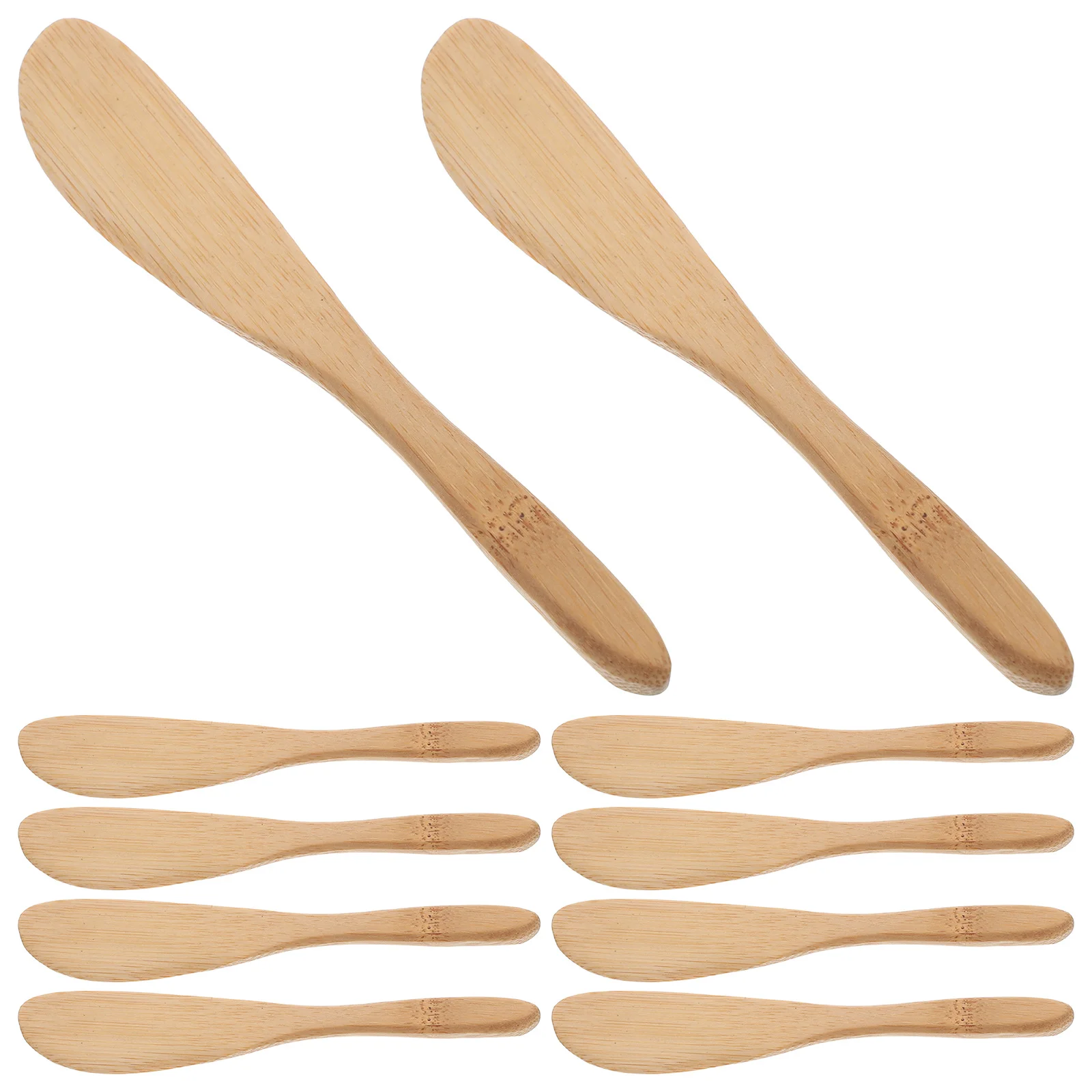 

10Pcs Bamboo Butter Spreader Precision Cutting Edge for Soft Butter Cheese Multi-Use Kitchen Tool Ideal for Bakery Jam
