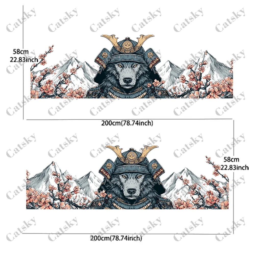 Wolf Warrior decal for car and truck, durable, fade-resistant, easy to install and remove - Enhance the beauty of your vehicle w